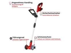 Einhell Gartenhandgeräte|Akku-Fugenreiniger GC-CC 18 Li Kit mit Akku 1x2,0 Ah