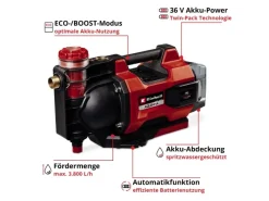 Akku-Gartenpumpe Automatisch Aquinna 36/38 F LED Automatic*Einhell Discount