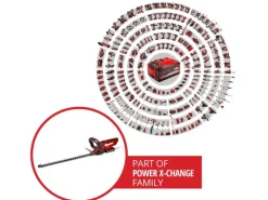 Einhell Heckenscheren|Akku-Heckenschere GC-CH 1855/1 Li Kit 1 x 2,5 Ah Rot-Schwarz