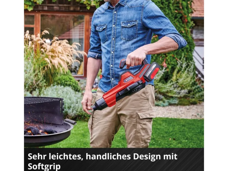 Einhell Laubbläser|Akku-Laubbläser GE-UB 18/250 Li E 1 x 4 Ah Rot-Schwarz
