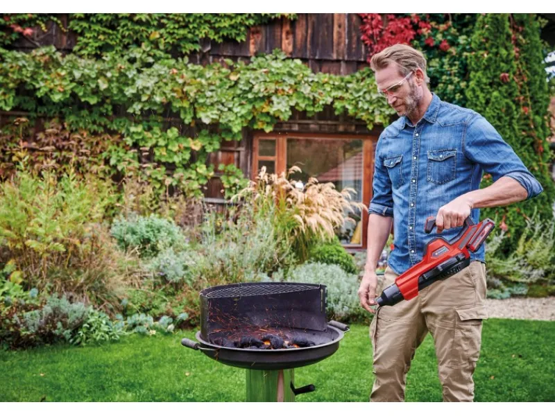 Einhell Laubbläser|Akku-Laubbläser GE-UB 18/250 Li E 1 x 4 Ah Rot-Schwarz