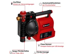 Einhell Wasserpumpe|Brunnenpumpe|Hauswasserautomat GE-AW 1142 FS