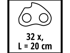Kettensägen-Zubehör Ersatzkette 20cm 1,1 32T 7,62*Einhell Sale