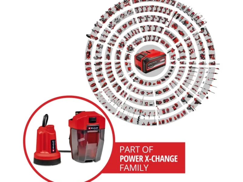 Power X-Change Akku-Klarwasserpumpe GE-SP 18 LL Li - Solo*Einhell Hot