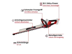 Power X-Change Akku-Heckenschere GE-CH 36/61 Li-Solo*Einhell Online