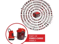 Einhell Wasserpumpe|Brunnenpumpe|Power X-Change Akku-Klarwasserpumpe GE-PP 18 RB Li - Solo