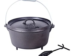 Dutch Oven 11,28 l Schwarz inkl. Deckelheber und Transportbügel*EL Fuego