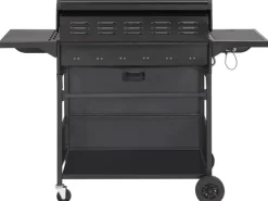 Gasgrill Columbus 6 Brenner mit Seitenbrenner Schwarz*EL Fuego Discount