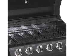 Gasgrill Columbus 6 Brenner mit Seitenbrenner Schwarz*EL Fuego Discount