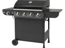 EL Fuego Gasgrills|Gasgrill Columbus 4 Brenner mit Seitenbrenner Schwarz