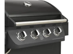 EL Fuego Gasgrills|Gasgrill Columbus 4 Brenner mit Seitenbrenner Schwarz