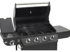 EL Fuego Gasgrills|Gasgrill Columbus 4 Brenner mit Seitenbrenner Schwarz