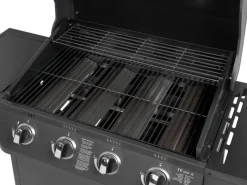 EL Fuego Gasgrills|Gasgrill Columbus 4 Brenner mit Seitenbrenner Schwarz