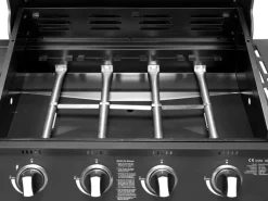 EL Fuego Gasgrills|Gasgrill Columbus 4 Brenner mit Seitenbrenner Schwarz
