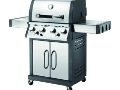 EL Fuego Gasgrills|Gasgrill Concord 4 Brenner, Seitenbrenner & Heckbrenner Silber