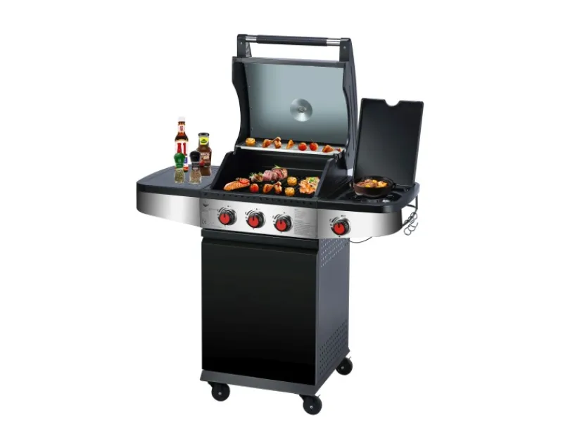 Gasgrill Houston 3+1 ca. 110 x 112 x 56,5 cm*EL Fuego Hot