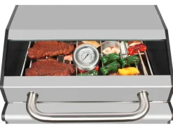 Gasgrill Jesolo 31,2 cm x 47,5 cm x 43,5 cm Schwarz-Silber*EL Fuego Hot