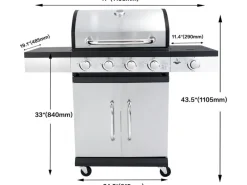 EL Fuego Gasgrills|Gasgrill San Antonio 4+1 Brenner