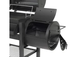 EL Fuego Smoker|Kombigrills|Gas-Kohle-Kombigrill 3in1 Sierra 3 Brenner und Seitenbrenner Schwarz