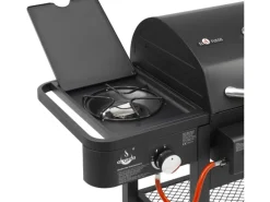 EL Fuego Smoker|Kombigrills|Gas-Kohle-Kombigrill 3in1 Sierra 3 Brenner und Seitenbrenner Schwarz