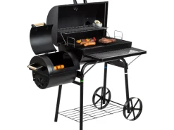 EL Fuego Smoker|Holzkohlegrills|Holzkohlegrill Smoker Dakota mit zwei Grillflächen