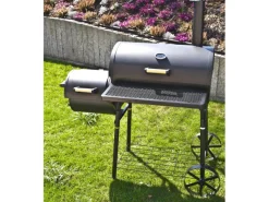 EL Fuego Smoker|Holzkohlegrills|Holzkohlegrill Smoker Dakota mit zwei Grillflächen