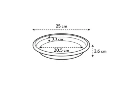 Elho Balkonmöbel|Universal Untersetzer Ø 25 cm x 4 cm