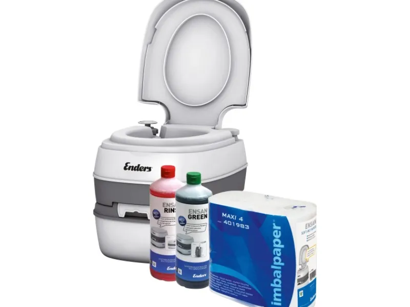 Enders Campingzubehör|® Campingtoiletten Starter-Set WC Comfort Green