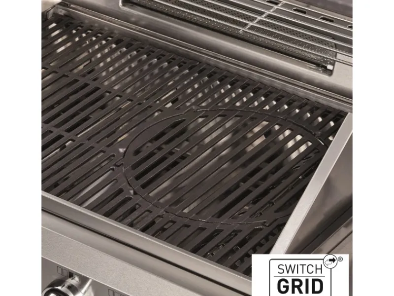 Enders Gasgrills|Gasgrill Kanasas II Pro 4 SIK Profi Turbo 4 Brenner & Seitenkocher Silber