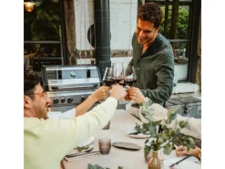 Enders Gasgrills|Gasgrill Kanasas II Pro 4 SIK Profi Turbo 4 Brenner & Seitenkocher Silber