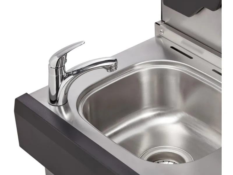 Enders Gasgrills|Gasgrill Kanasas II Pro 4 SIK Profi Turbo 4 Brenner & Seitenkocher Silber