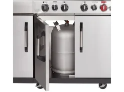 Enders Gasgrills|Gasgrill Kanasas II Pro 4 SIK Profi Turbo 4 Brenner & Seitenkocher Silber