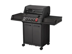 Gasgrill Monroe Pro 3 SIK Turbo Shadow 3 Brenner & Seitenkocher Schwarz*Enders Clearance