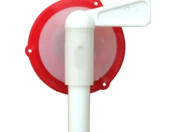 Weitere Gartenhelfer|Ersatz-Auslaufhahn für Getränkefässer Comfort Rechteckig Rot-Weiß