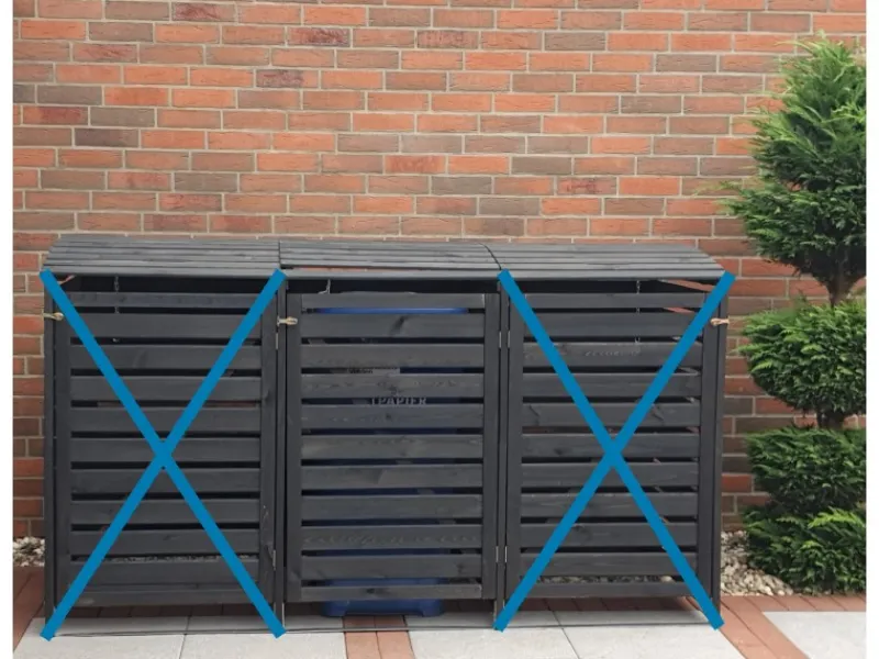 Promadino Mülltonnenboxen|Erweiterung Mülltonnenbox Vario III