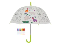 Esschert Outdoor-Spielzeug|Ausmalregenschirm Dschungel Ø 70,5 cm x 69,2 cm