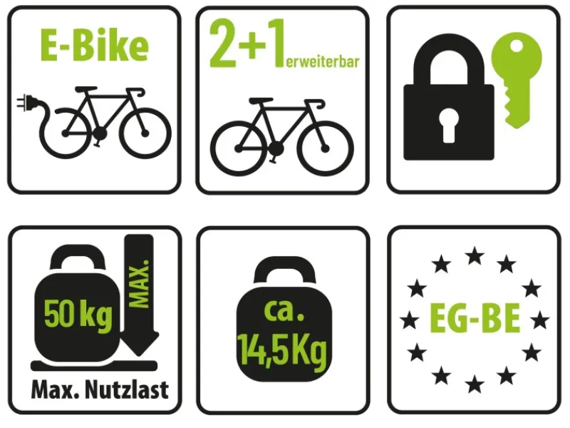 Fahrradträger Falcon Plus 120 cm x 70 cm x 58 cm*Eufab