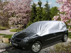 Eufab Rechen|Halbgarage mit Gummizug und Haken Gr. M Silber