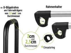 Eufab Campingzubehör|Strap-Rahmenhalter Ø 2,5 cm/3 cm x 32 cm