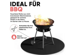 Feuerfeste Unterlage 60 x 60 cm bis zu 982 °C für Grill Nicht Brennbar Brandschutz*EVOCAMP Discount