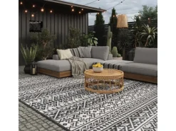 Outdoor-Teppich 250 x 400 cm Wetterfest Picknickdecke Kunststofffasern*EVOCAMP Best