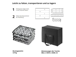 Outdoor-Teppich 250 x 400 cm Wetterfest Picknickdecke Kunststofffasern*EVOCAMP Best