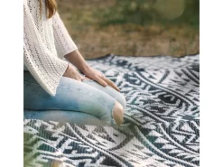 Outdoor-Teppich 250 x 400 cm Wetterfest Picknickdecke Kunststofffasern*EVOCAMP Best