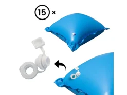 Evolution 15 Poolkissen Luftkissen Winter Abdeckung Polster Pool mit Ösen Set* New