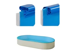 Einbaupools|Evolution Poolfolie Oval Sand 800x400x150cm 0,8mm Einhängebiese Austauschfolie Innenhülle