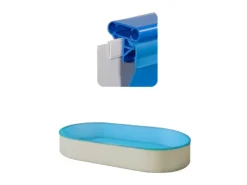 Evolution Poolfolie Oval Blau 488x300x150cm 0,8mm Keilbiese Austauschfolie Innenhülle* New