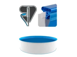 Evolution Poolfolie Rund Blau 600x120cm 0,8mm Keilbiese Austauschfolie Innenhülle* Clearance