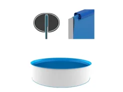 Evolution Poolfolie Rund Blau 360x90cm 0,25mm Überlappend Austausch Innenhülle* Discount
