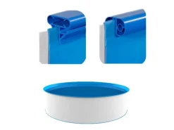 Pooltechnik|Evolution Poolfolie Rund Blau 350x120cm 0,6mm Einhängebiese Austauschfolie Innenhülle