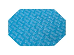 Pool Abdeckung|Evolution Solarplane Light Blue 400 µm GeoBubble Achteck 730x375cm Erwärmung Folie
